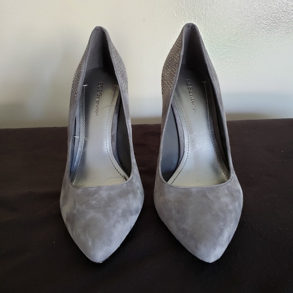 BCBGeneration Shoes - BCBGENERATION Grey faux suade Heels.9.5M